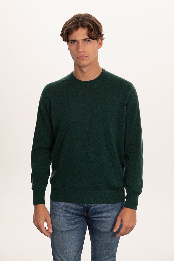 Maglia girocollo 1 filo in puro cashmere - Altex Cashmere