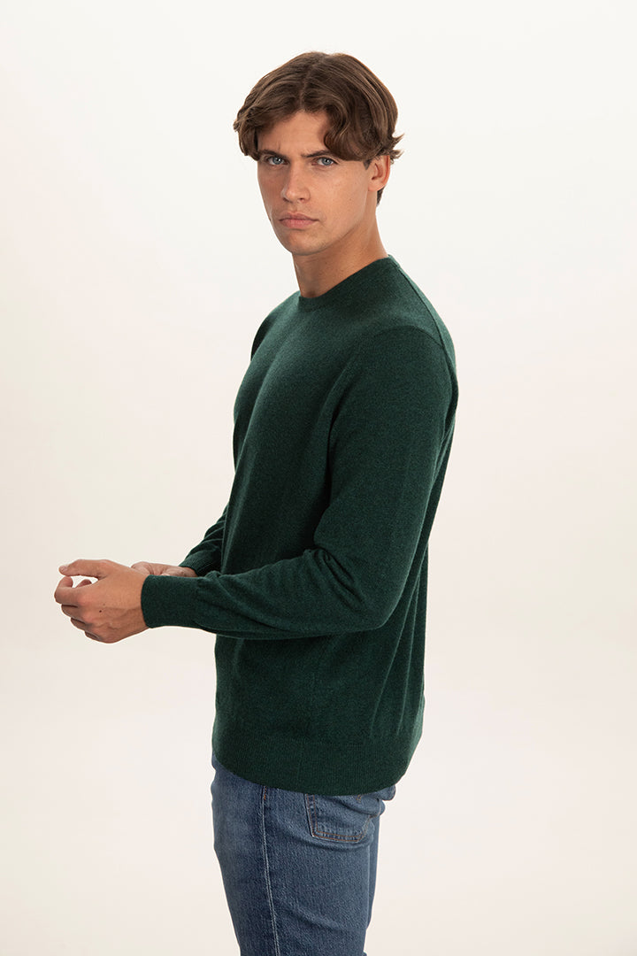 Maglia girocollo 1 filo in puro cashmere - Altex Cashmere