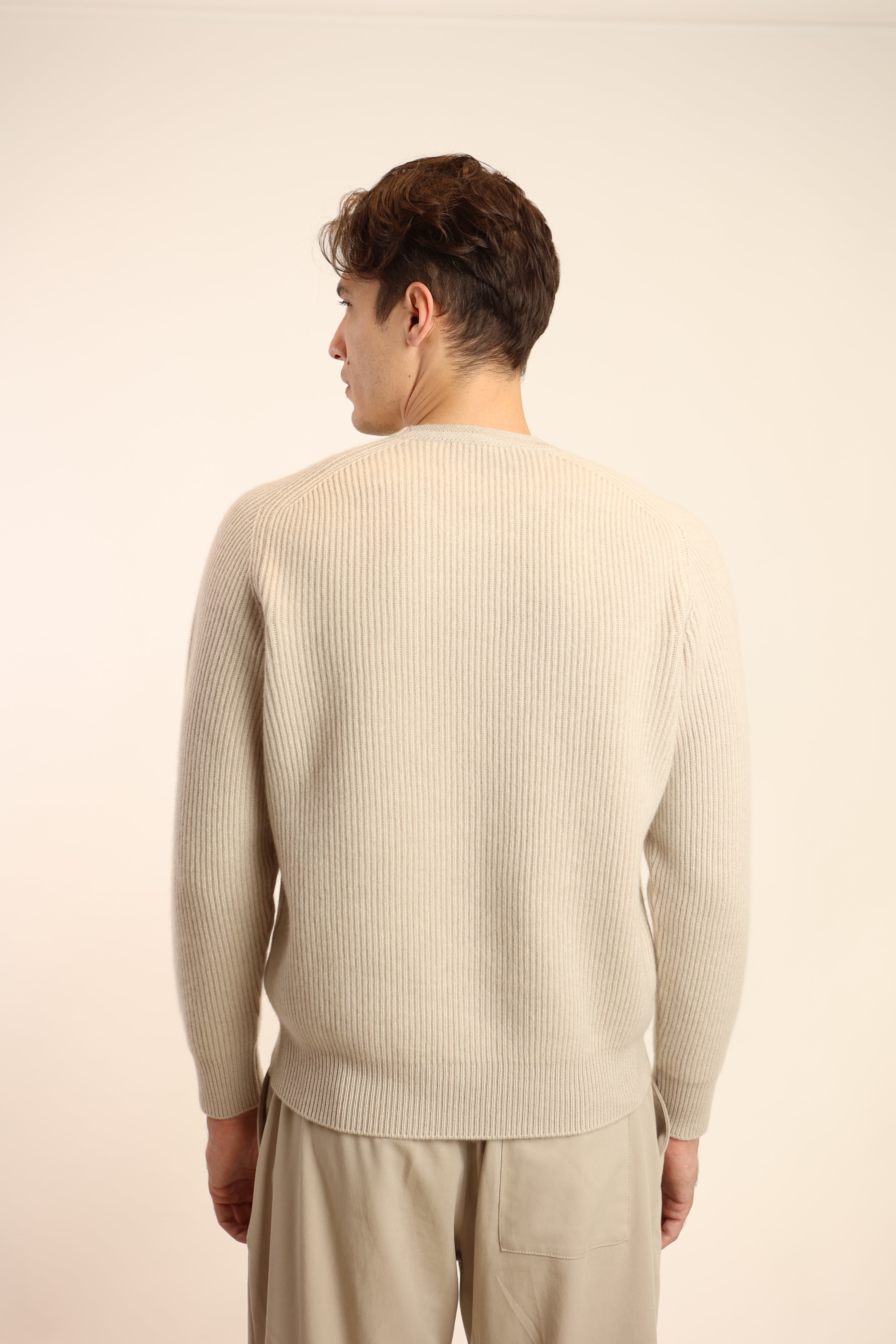 Girocollo maglia inglese in puro cashmere - Altex Cashmere