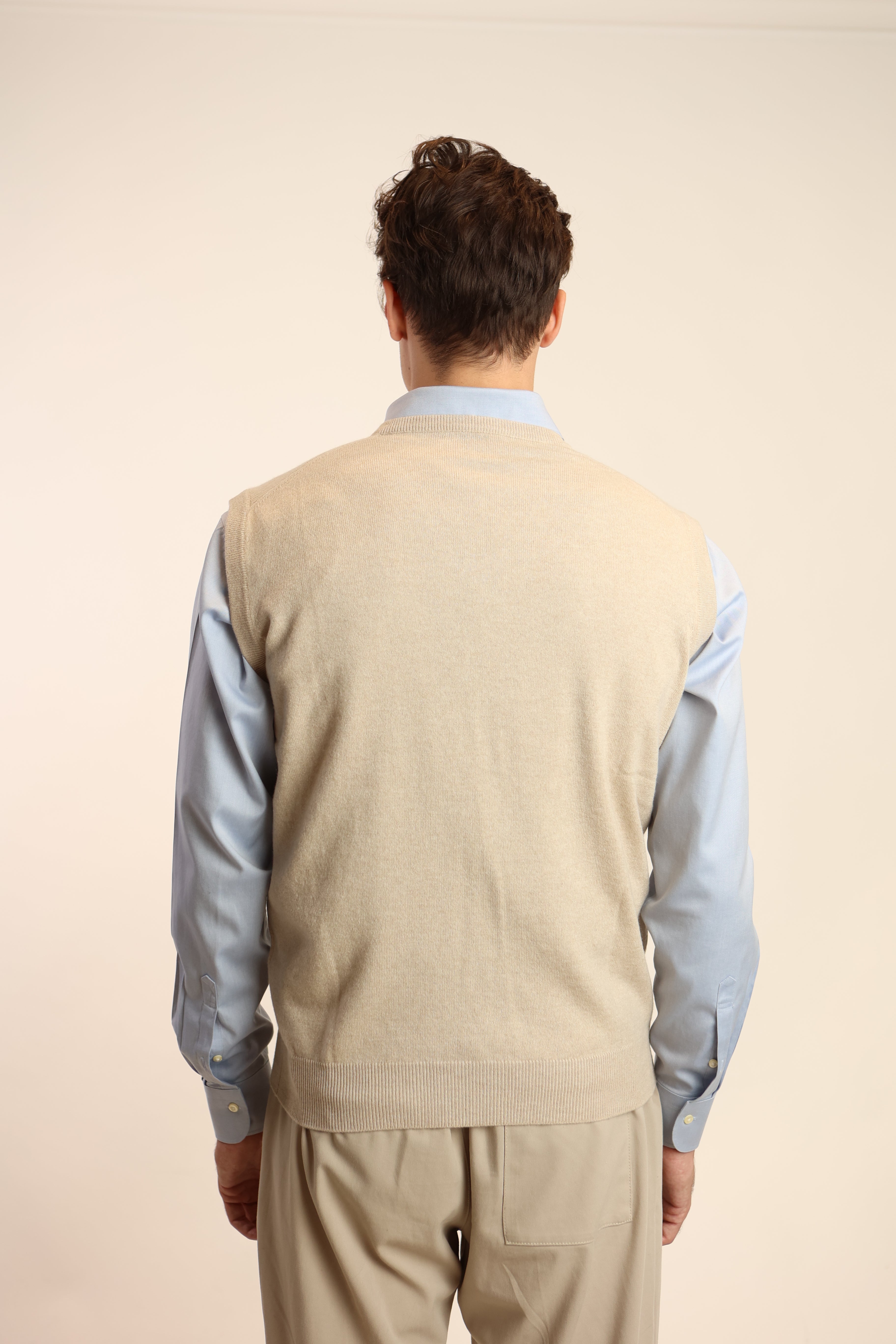 Gilet scollo v in puro cashmere - Altex Cashmere