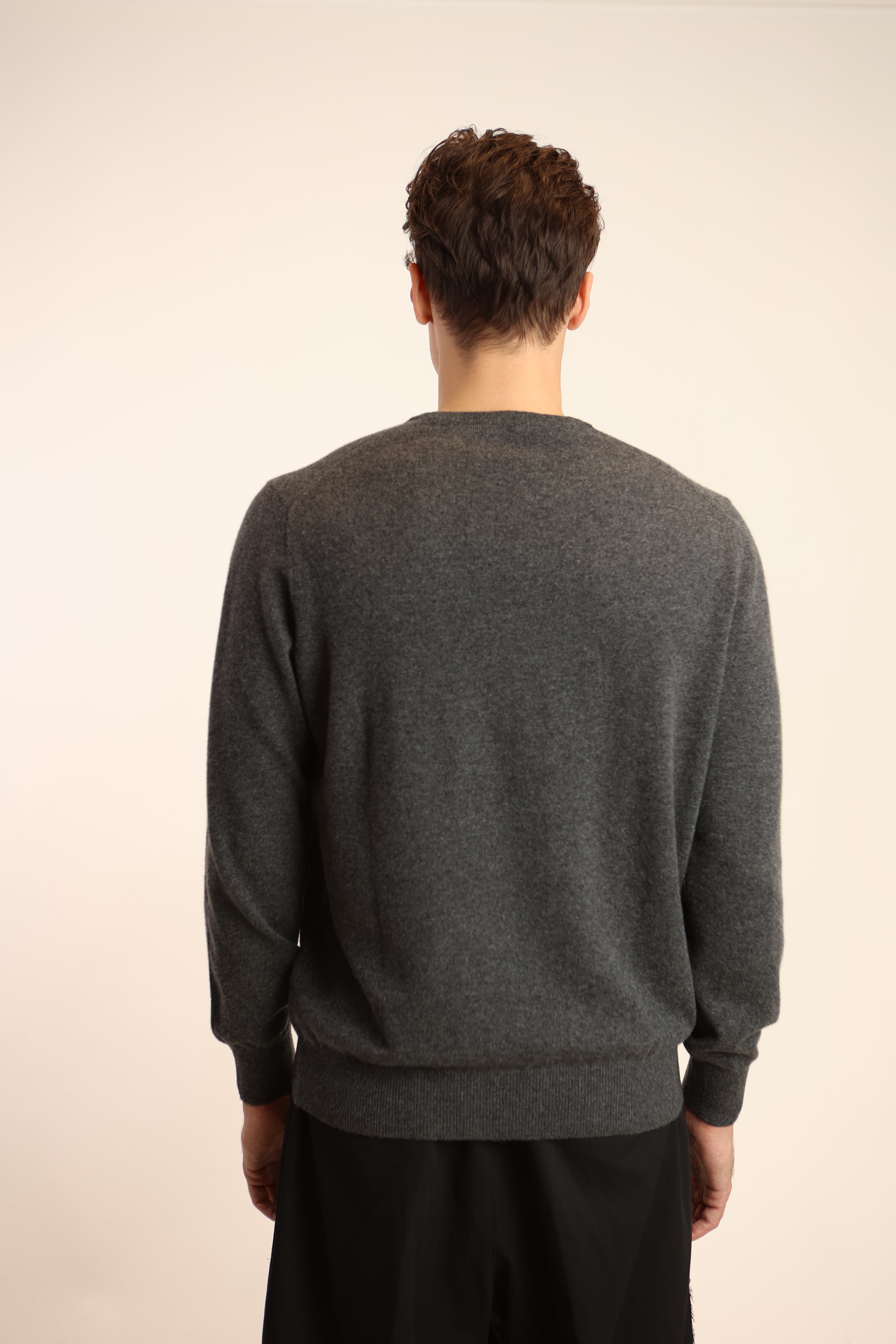Maglia girocollo 1 filo in puro cashmere - Altex Cashmere