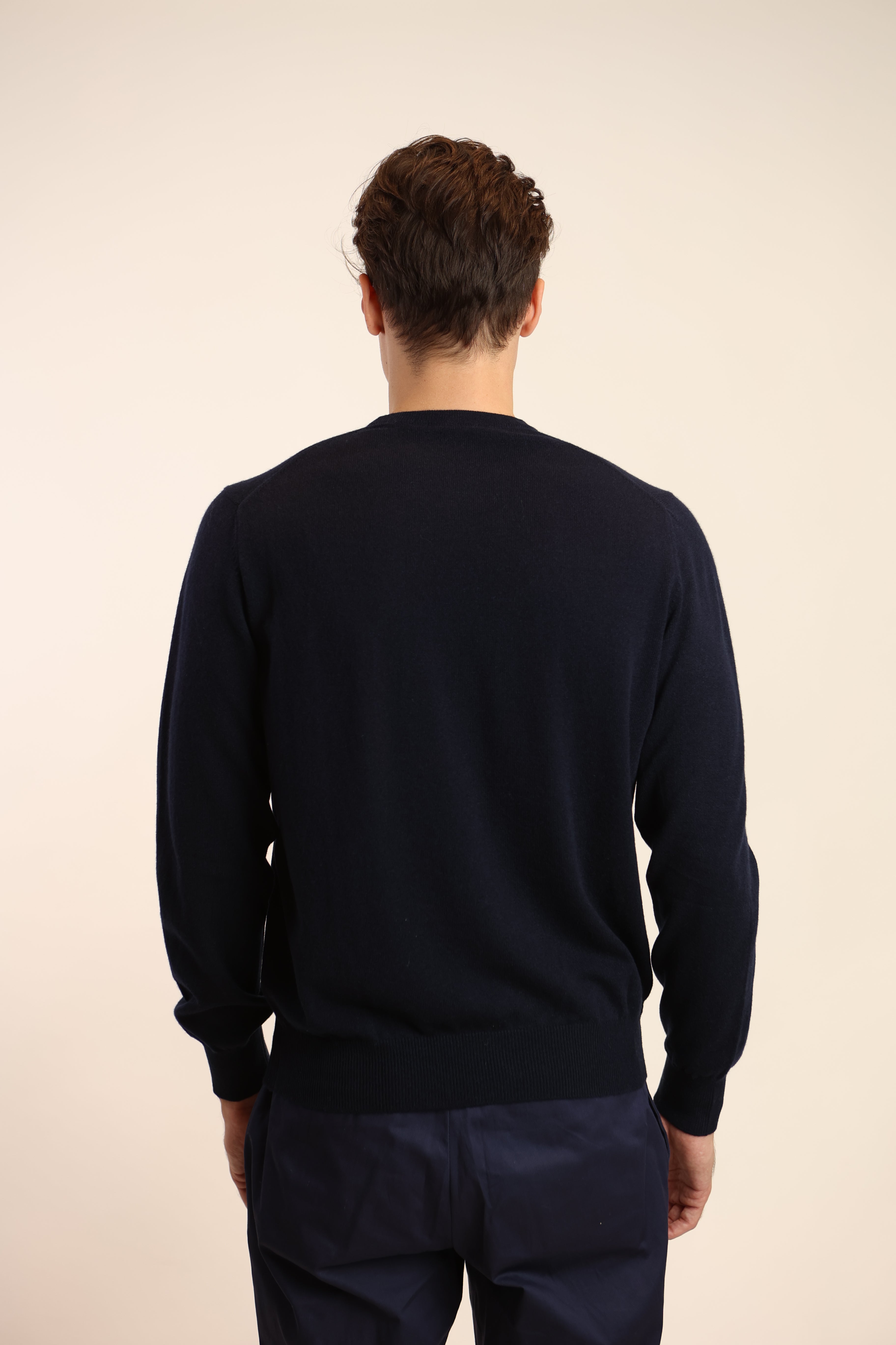 Maglia girocollo 1 filo in puro cashmere - Altex Cashmere