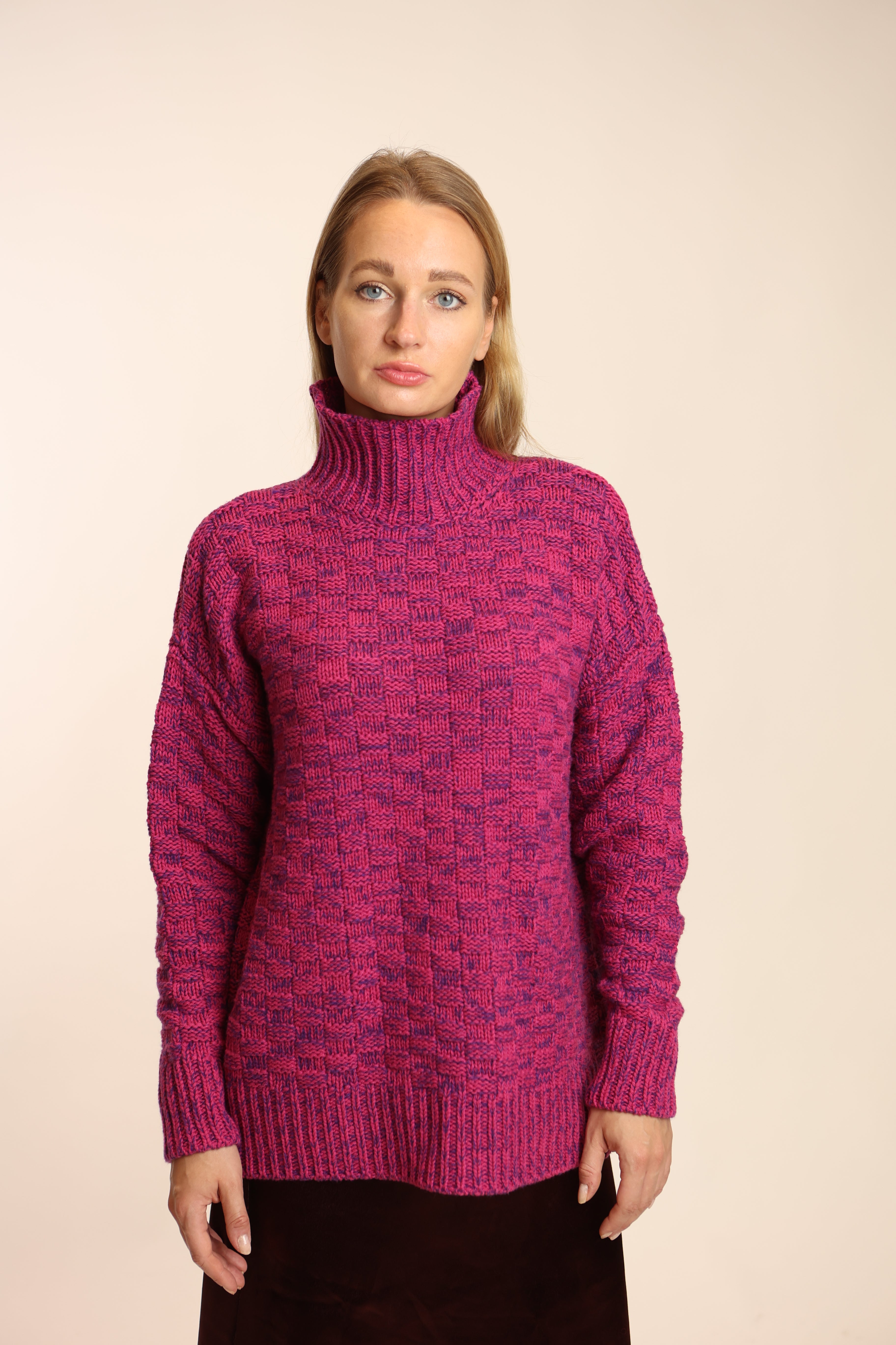Lupetto Damier eco cashmere - Altex Cashmere