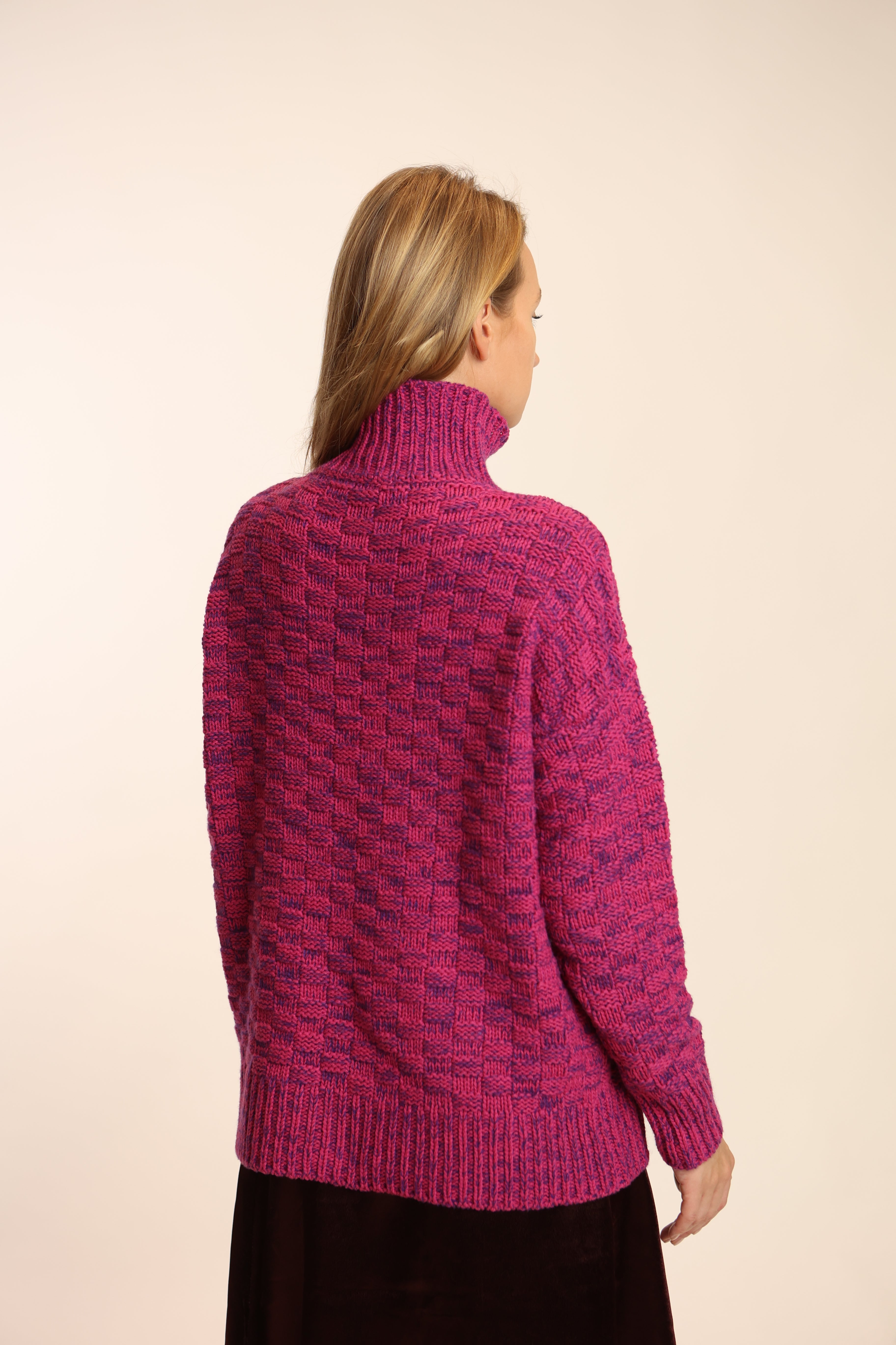 Lupetto Damier eco cashmere - Altex Cashmere