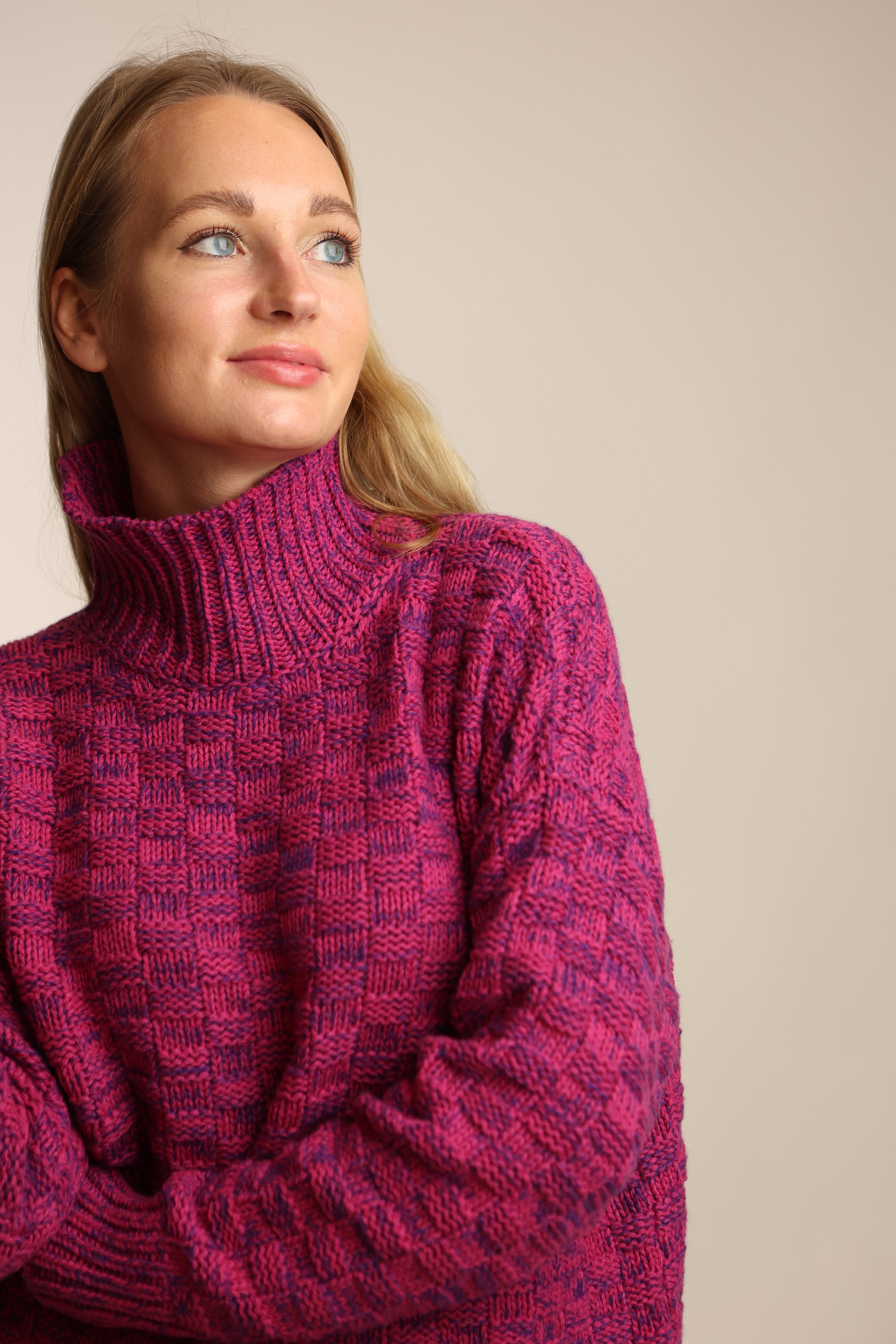 Lupetto Damier eco cashmere - Altex Cashmere