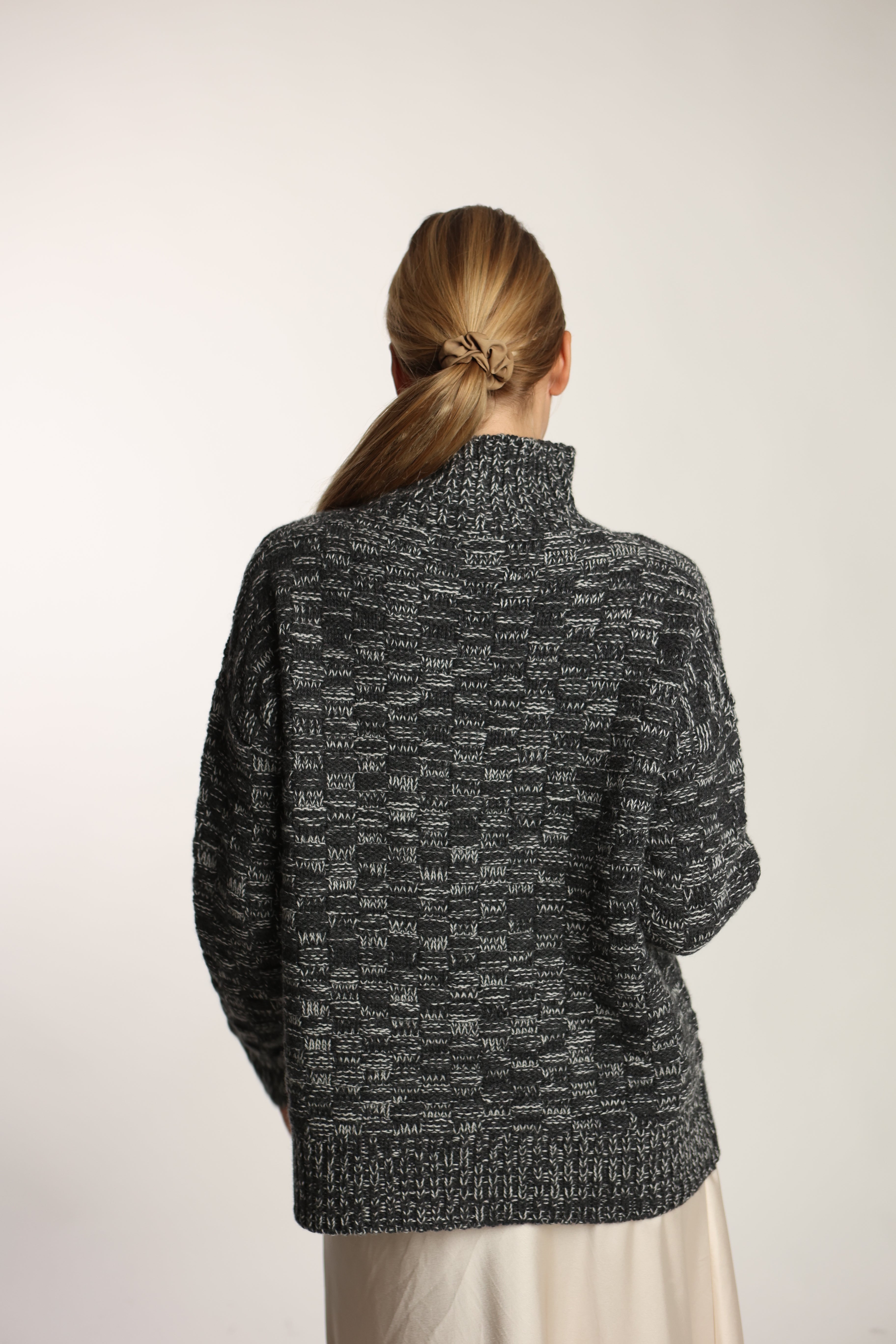 Lupetto Damier eco cashmere - Altex Cashmere