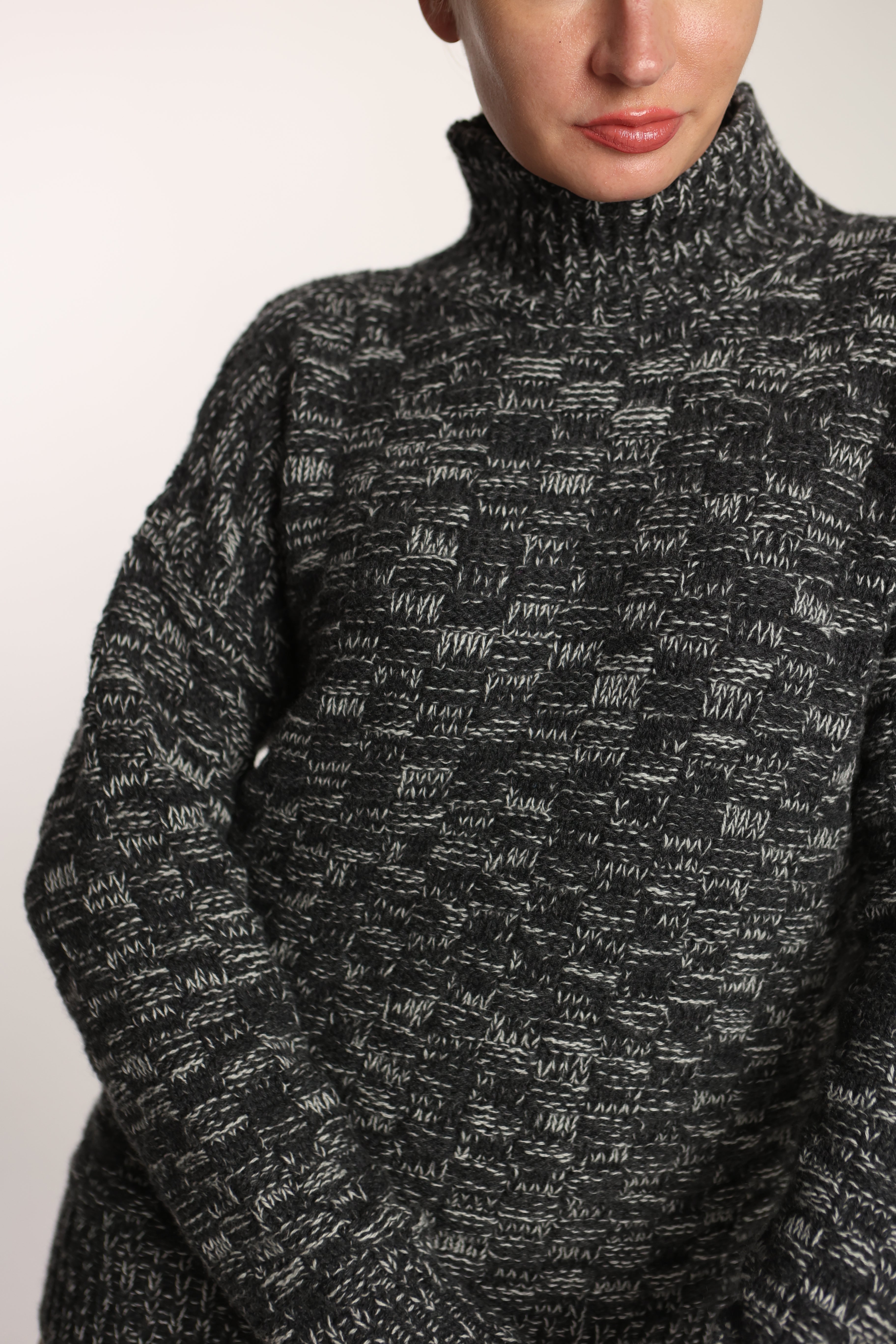 Lupetto Damier eco cashmere - Altex Cashmere