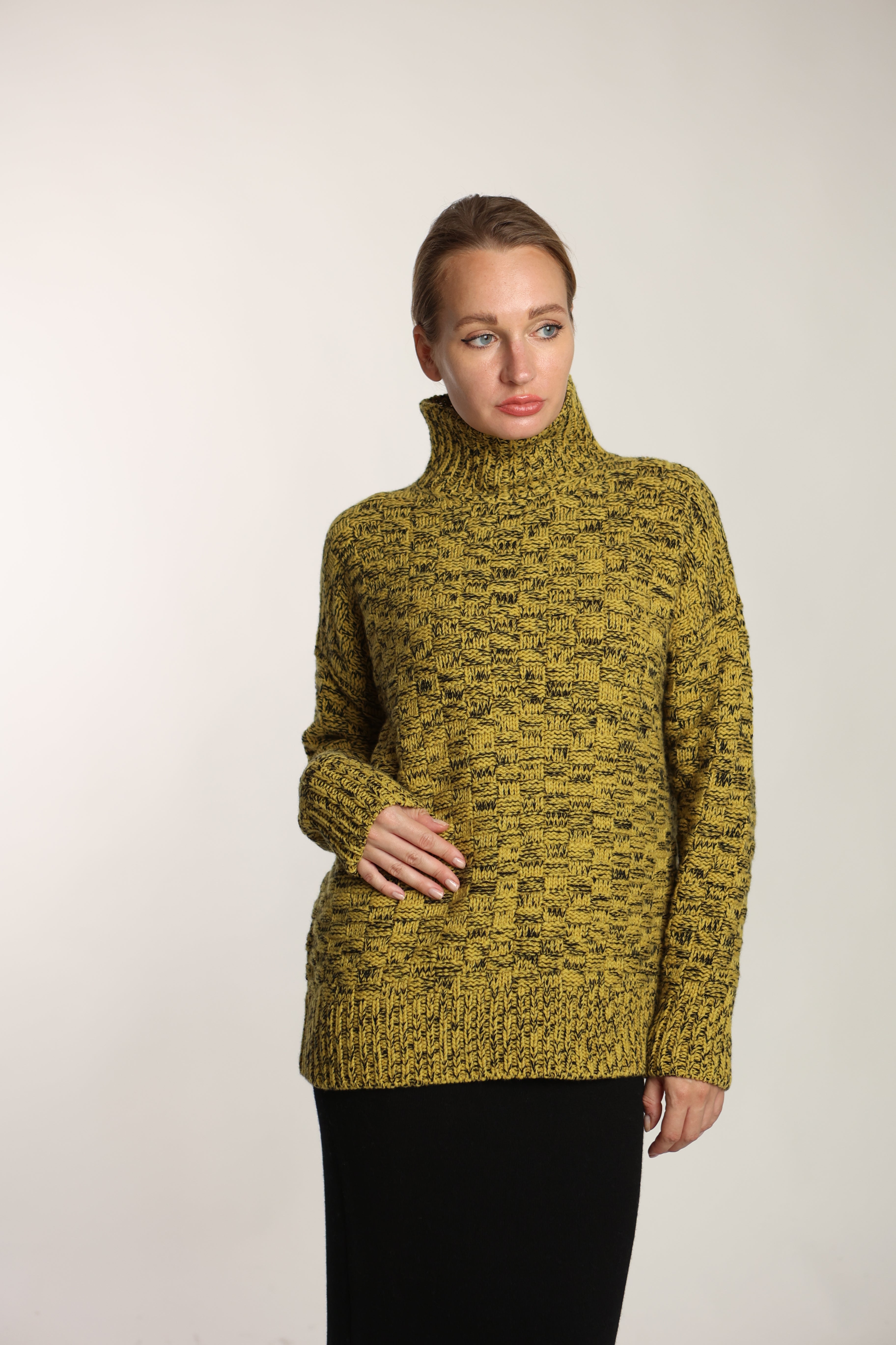 Lupetto Damier eco cashmere - Altex Cashmere