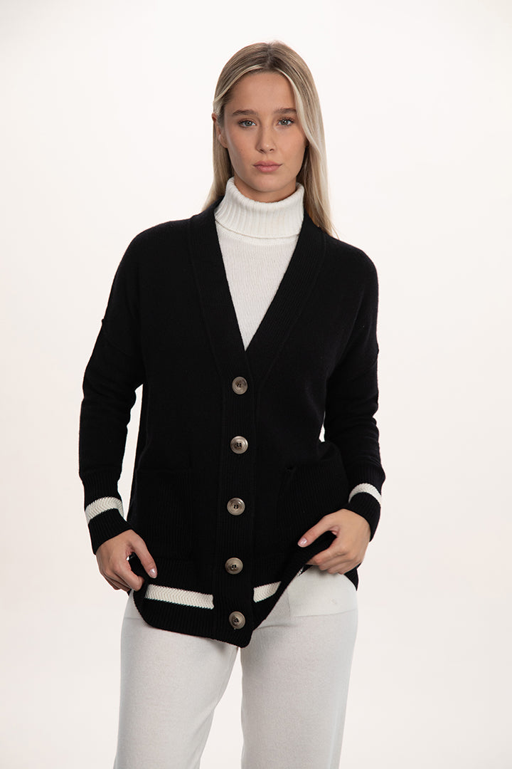 Cardigan lungo misto cashmere - Altex Cashmere