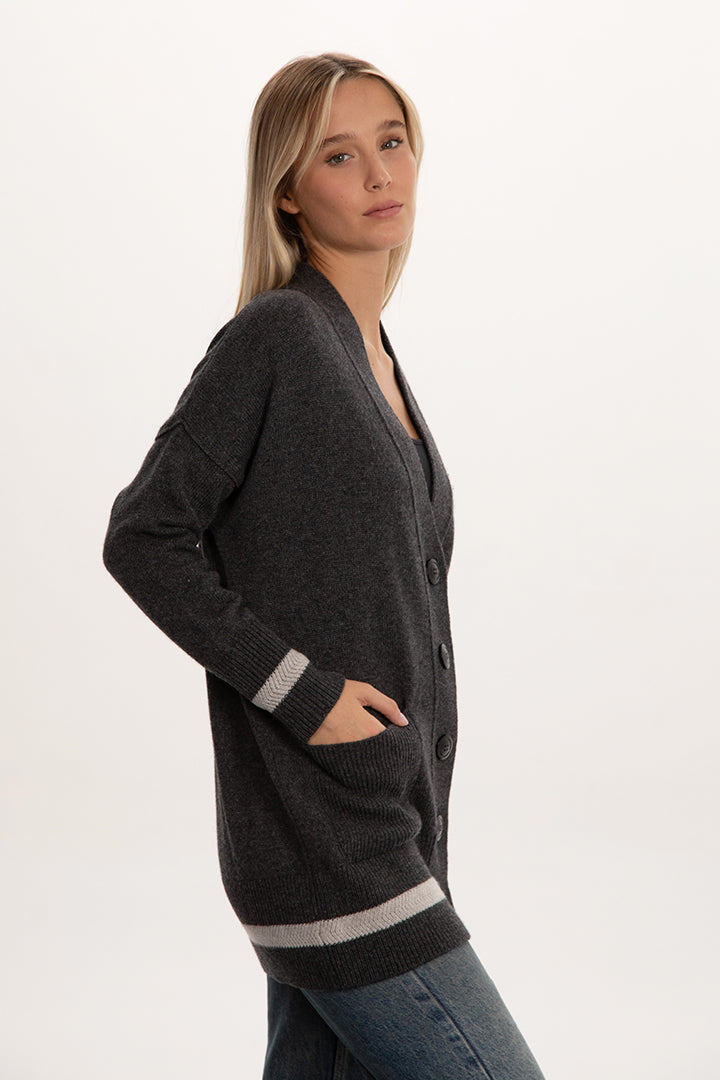 Cardigan lungo misto cashmere - Altex Cashmere