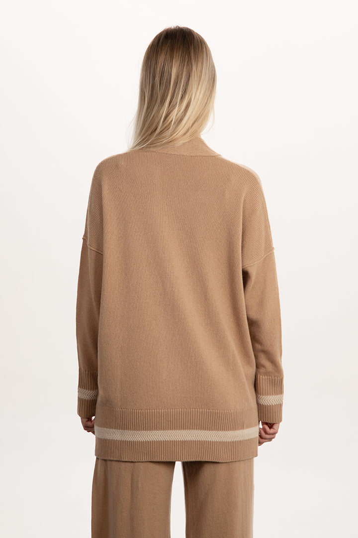Cardigan lungo misto cashmere - Altex Cashmere