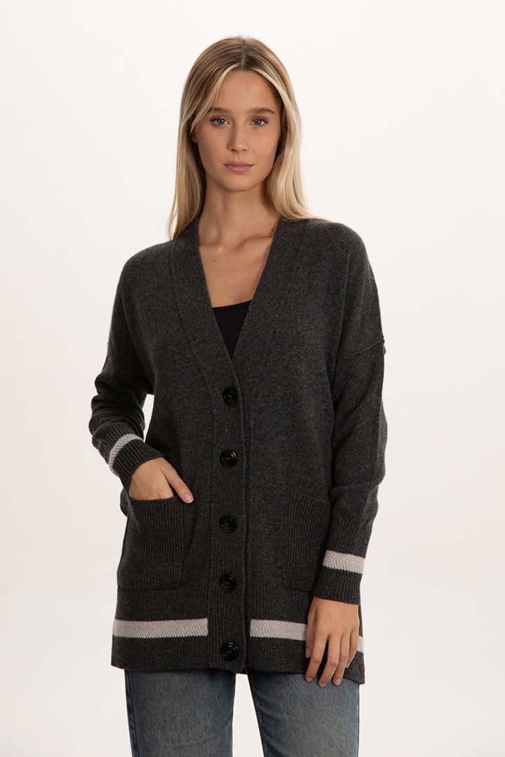 Cardigan lungo misto cashmere - Altex Cashmere