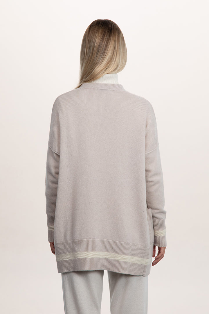 Cardigan lungo misto cashmere - Altex Cashmere